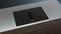 iQ300, Induction hob with integrated ventilation system, 80 cm, surface mount without frame