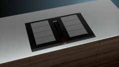 iQ700, Induction hob with integrated ventilation system, 80 cm, surface mount with frame