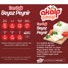 Tam Yağlı Beyaz Peynir 500 Gr