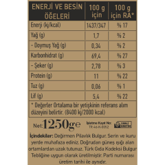 Pilavlık Bulgur 1250 Gr