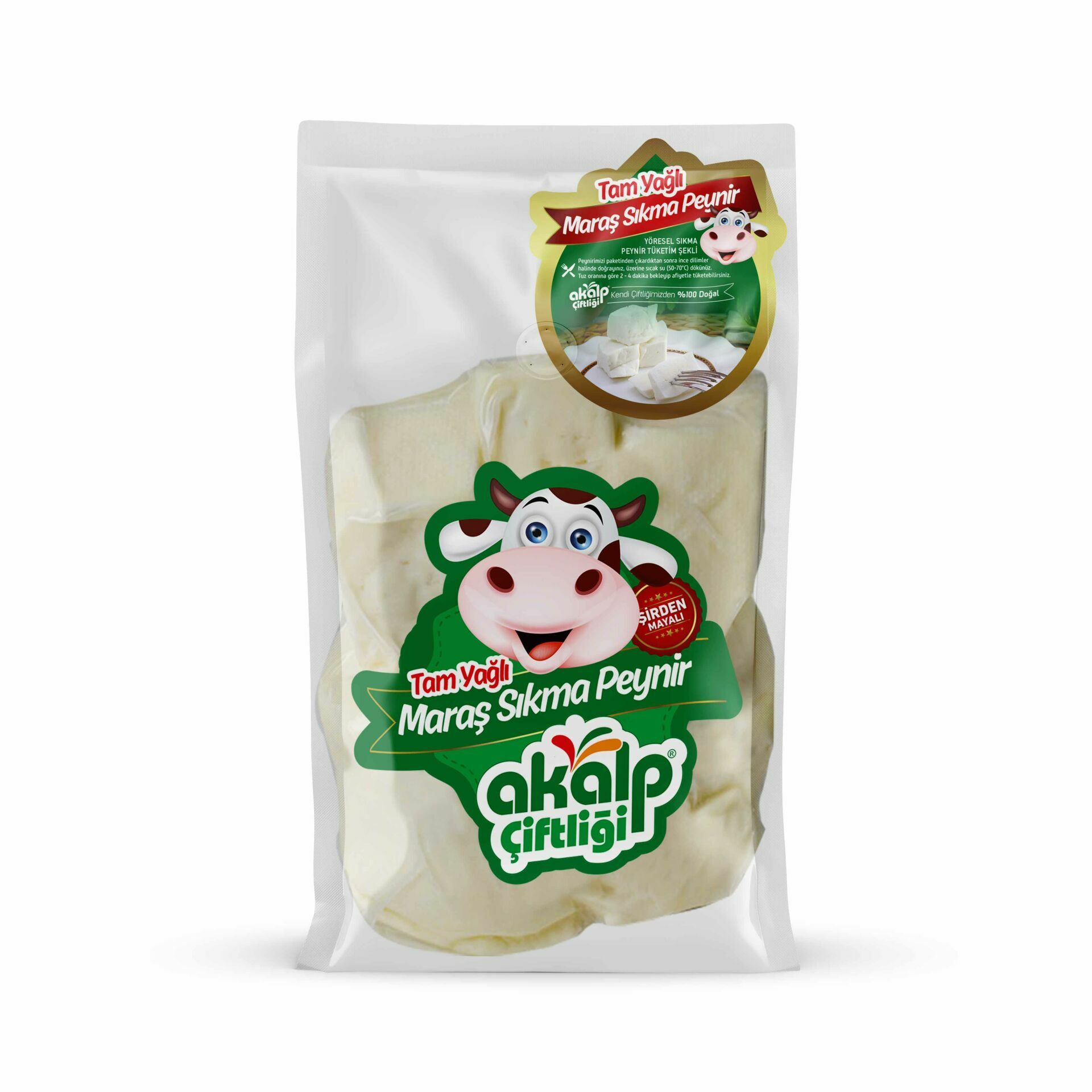 Tam Yağlı Maraş Sıkma Peyniri 500 Gr