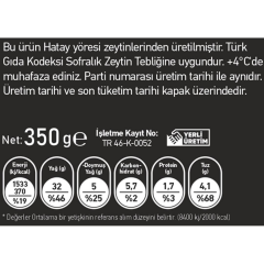 Halhalı Yeşil Zeytin 350 Gr