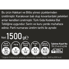 Karakovan Petek Balı 1500 Gr