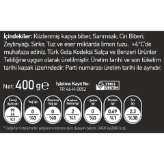 Közlenmiş Biber Turşusu 900 Gr