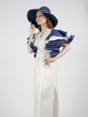 Sırtı Kuş İşlemeli Kimono