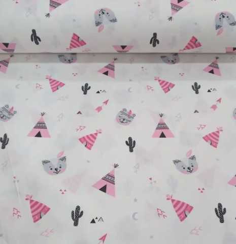 Minik Kızılderili Çadırı Poplin