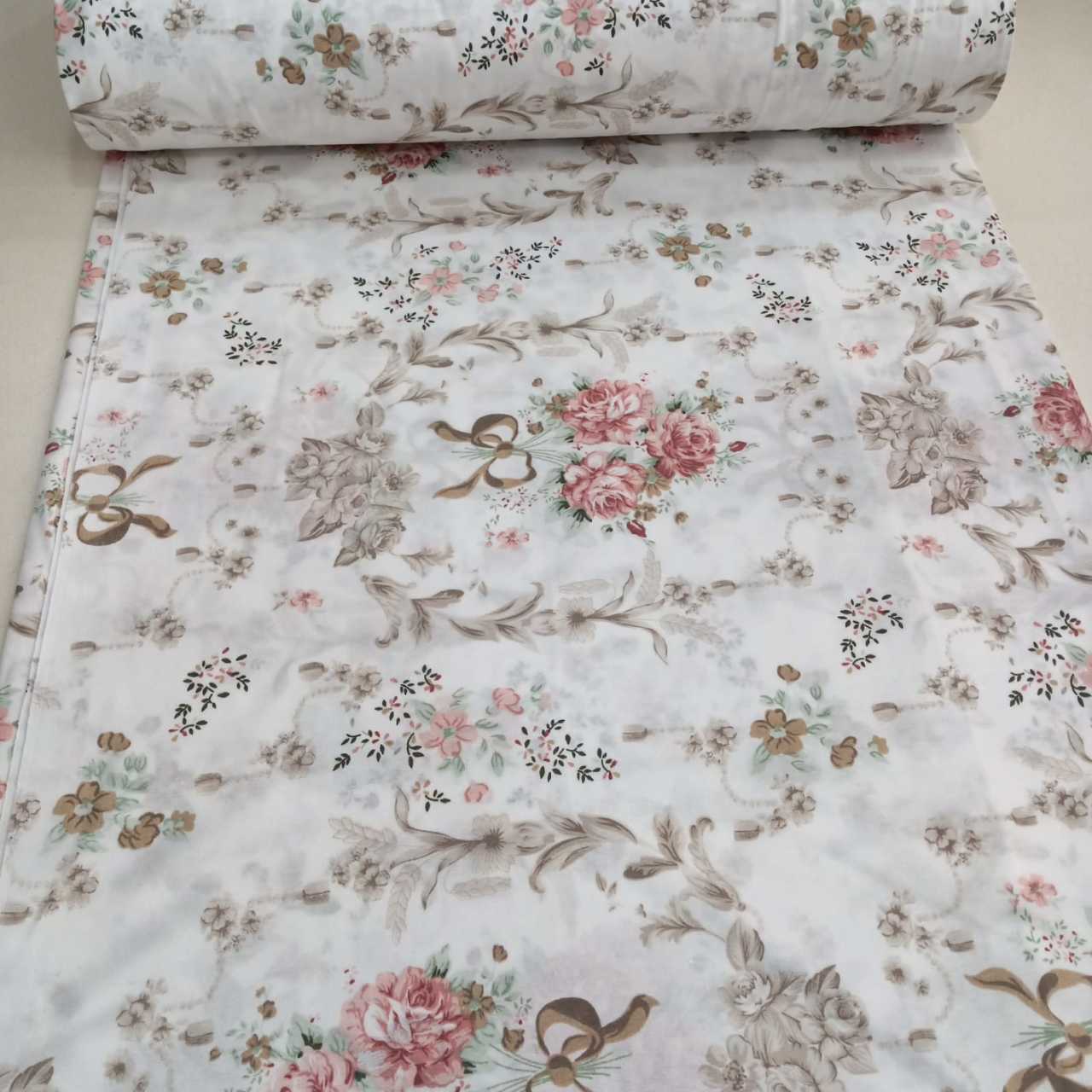 Kahve Buket Poplin