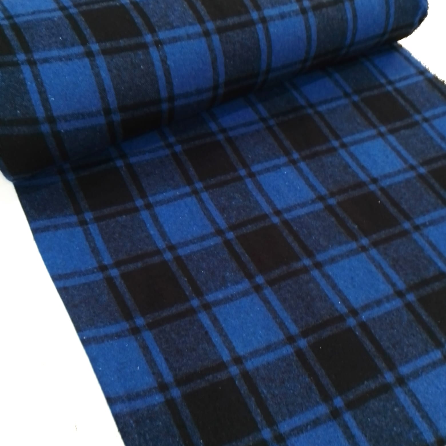 Mavi-Siyah Kareli Oduncu Kumaş