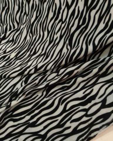 Zebra Desen Polar Kumaş
