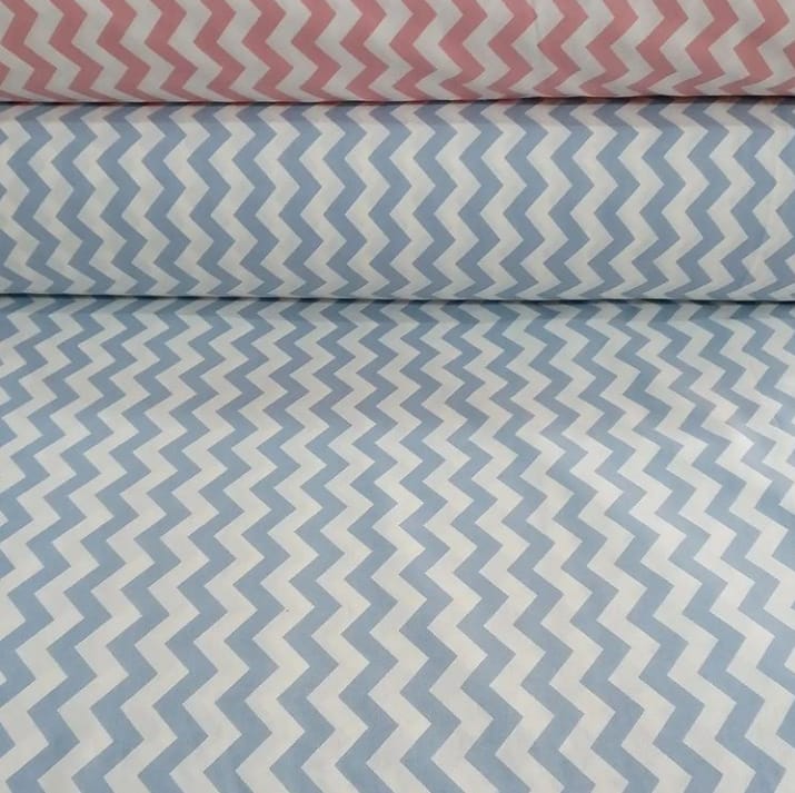 Zikzak Poplin Kumaş