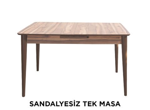 Always Star T520 Sandalyesiz Tek Masa, Kahverengi