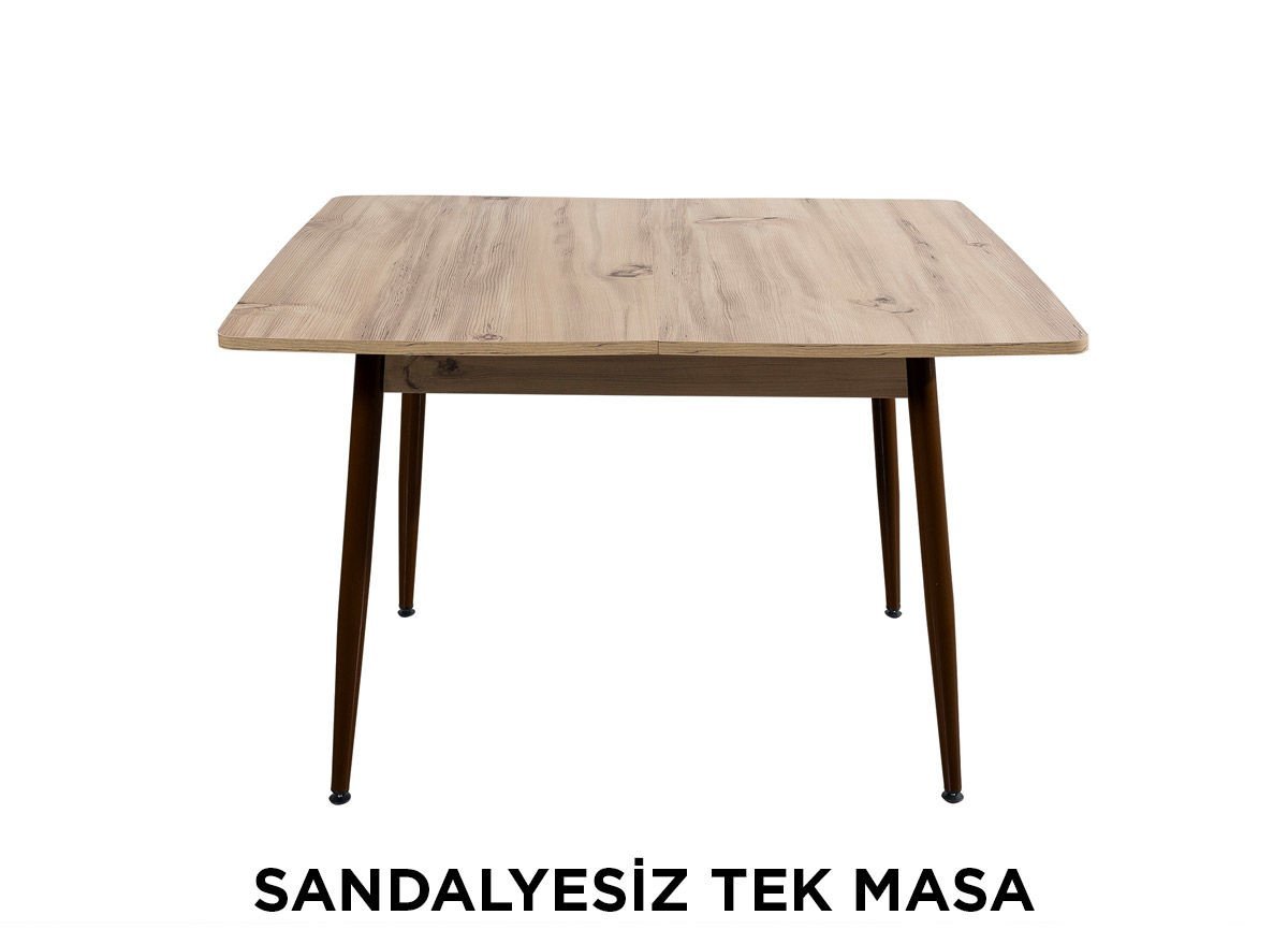 Always Star T669 Sandalyesiz Tek Masa, Krem