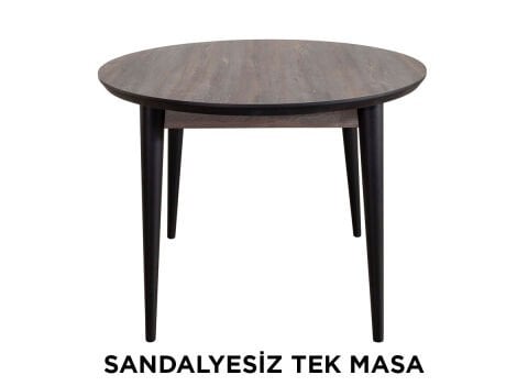 Always Star T210 Sandalyesiz Tek Masa, Siyah