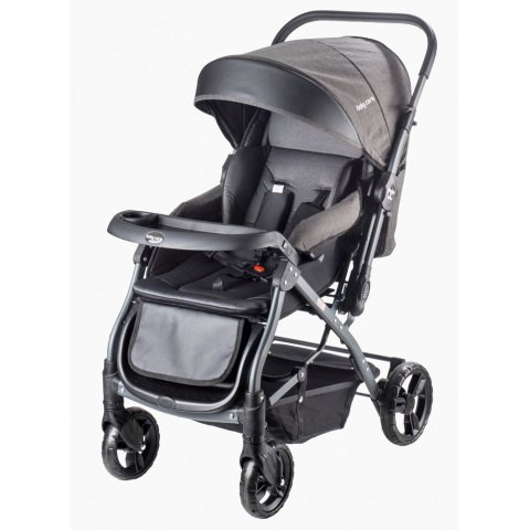 Baby Care BC-65 Siyah Capron Çift Yönlü Bebek Arabası