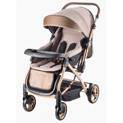 Baby Care BC-65 Siyah Capron Çift Yönlü Bebek Arabası