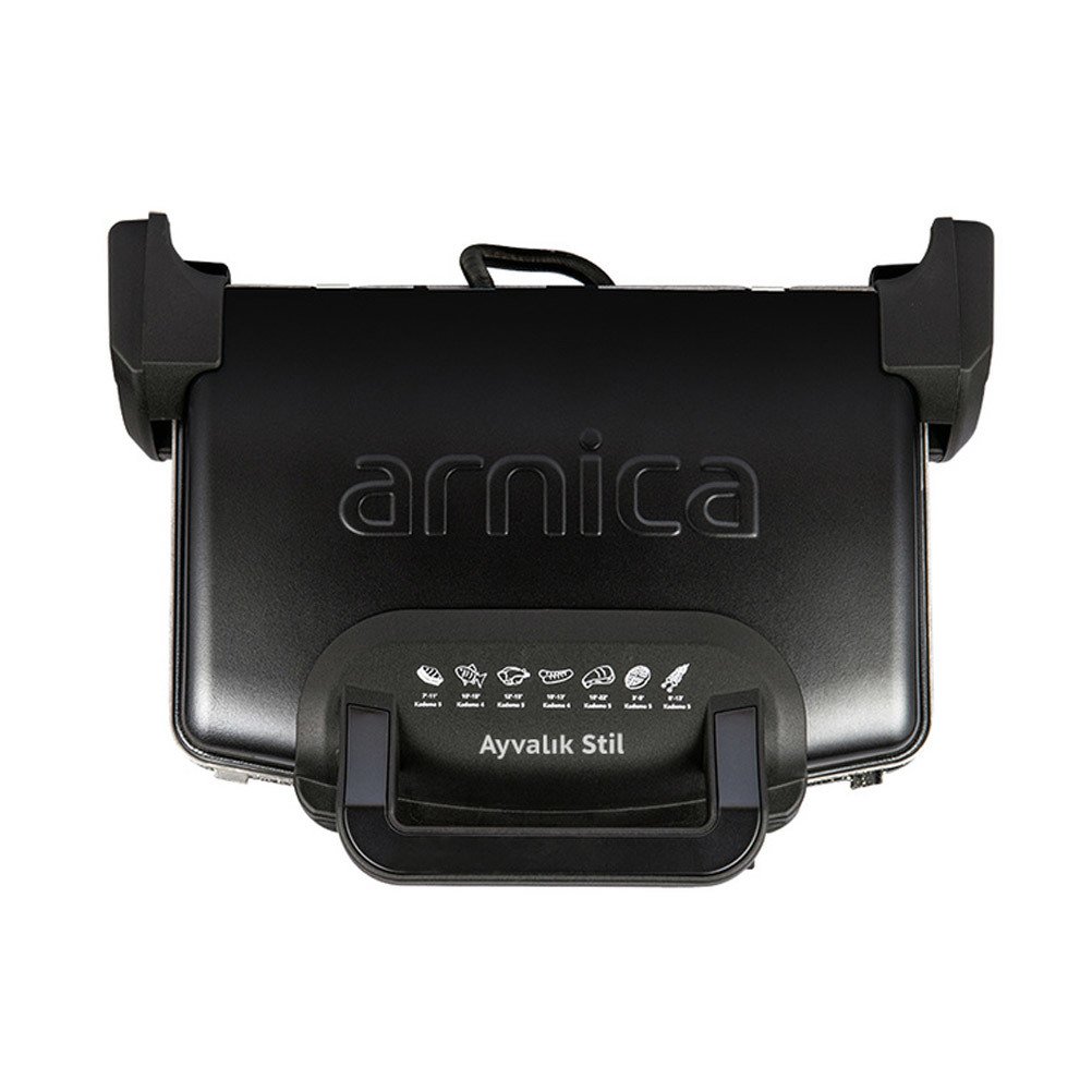 Arnica GH26262 Ayvalık Stil Tost Makinesi Siyah