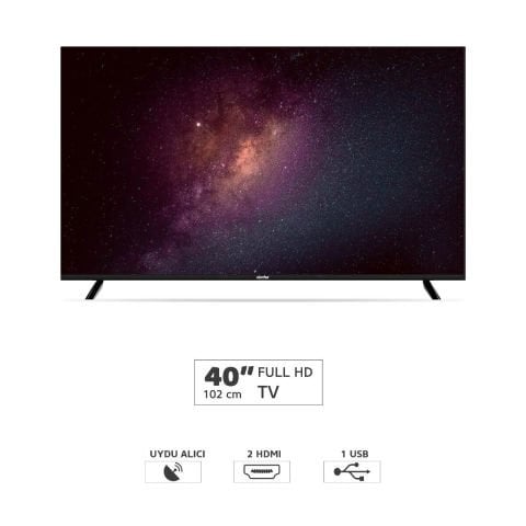 Simfer 40SFS4N 102 Ekran 40'' Uydu Alıcılı Led Full HD TV