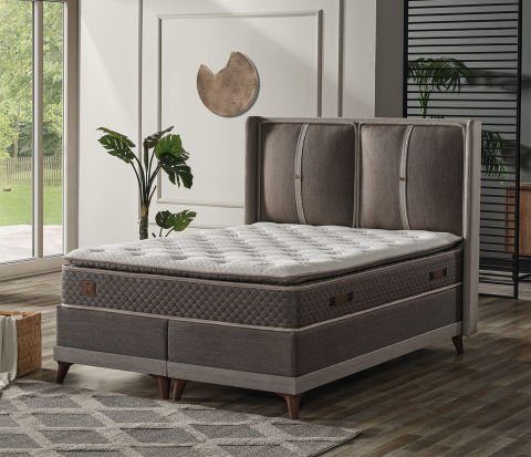 Bossleep Karen 150x200 Yatak Baza Başlık Set