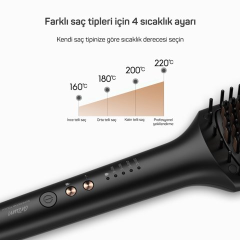 Arzum AR5068 Superstar Touch Saç Düzleştirici Fırça