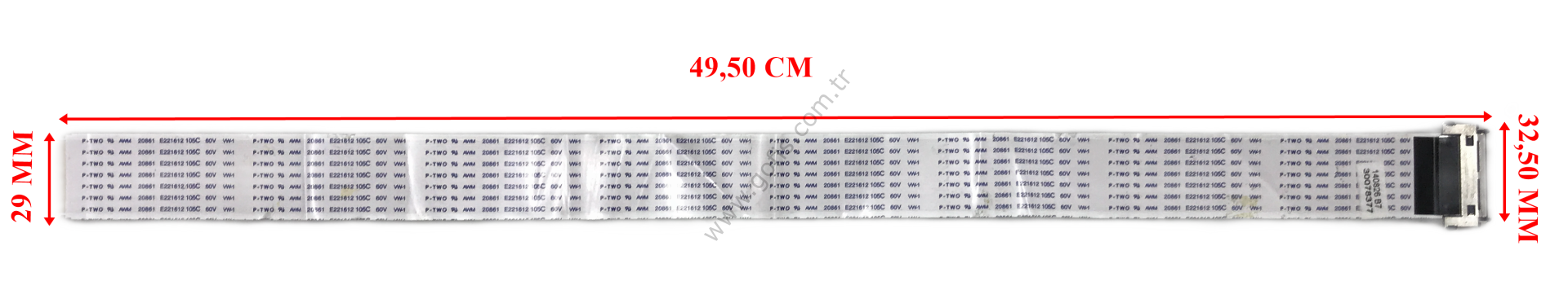P-TWO AWM 20861 E221612 105C 60V VW-1 49,5CM 51 PİN LVDS CABLE