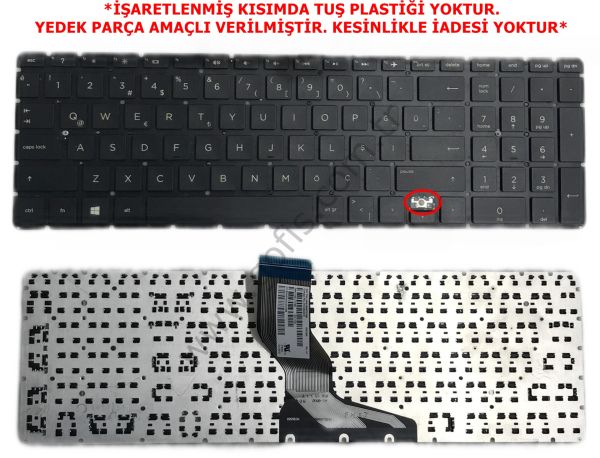 HP PAVİLİON 15-BS 15-BW 250 G6 255 G6 KLAVYE TÜRKÇE Q HPM16M6 PK132043A18 *YEDEK PARÇA AMAÇLI* (3)