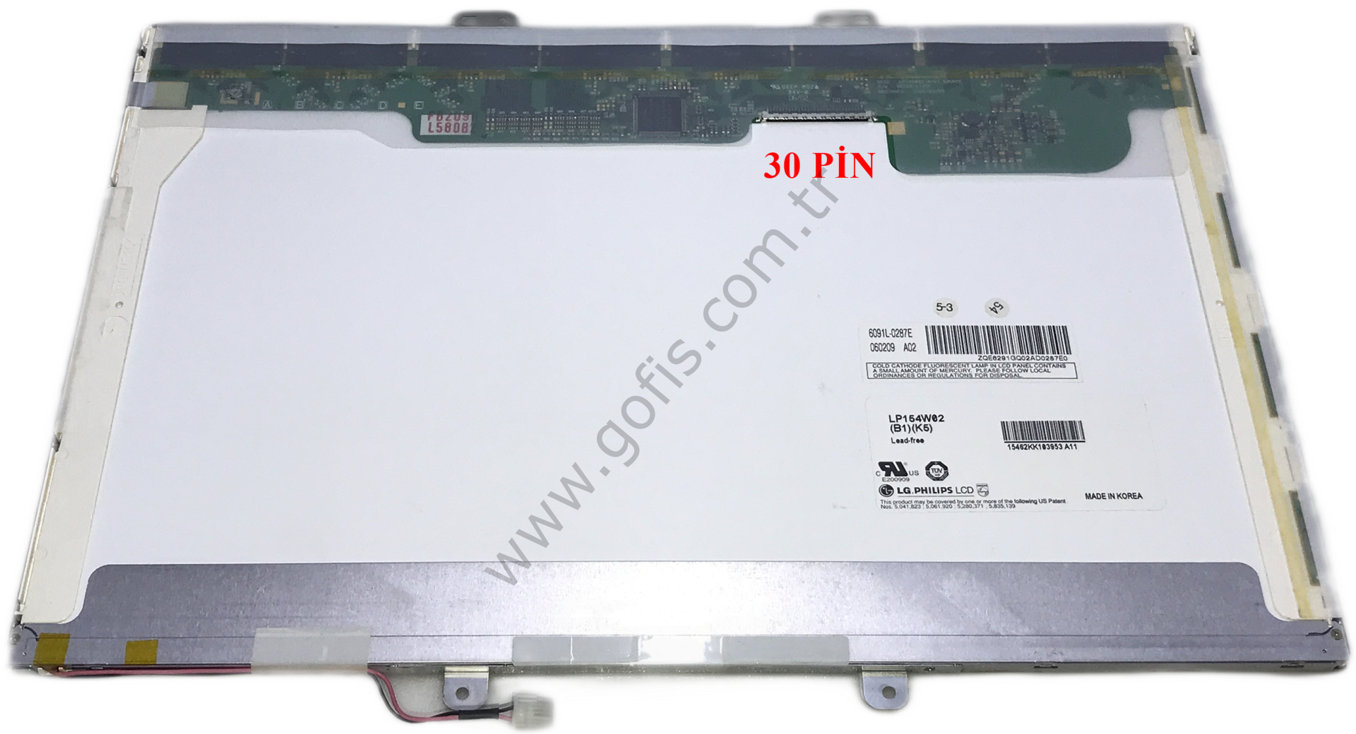 LP154W02 (B1)(K5) NOTEBOOK LCD EKRAN FLORESANLI 15.4'' 30 PİN