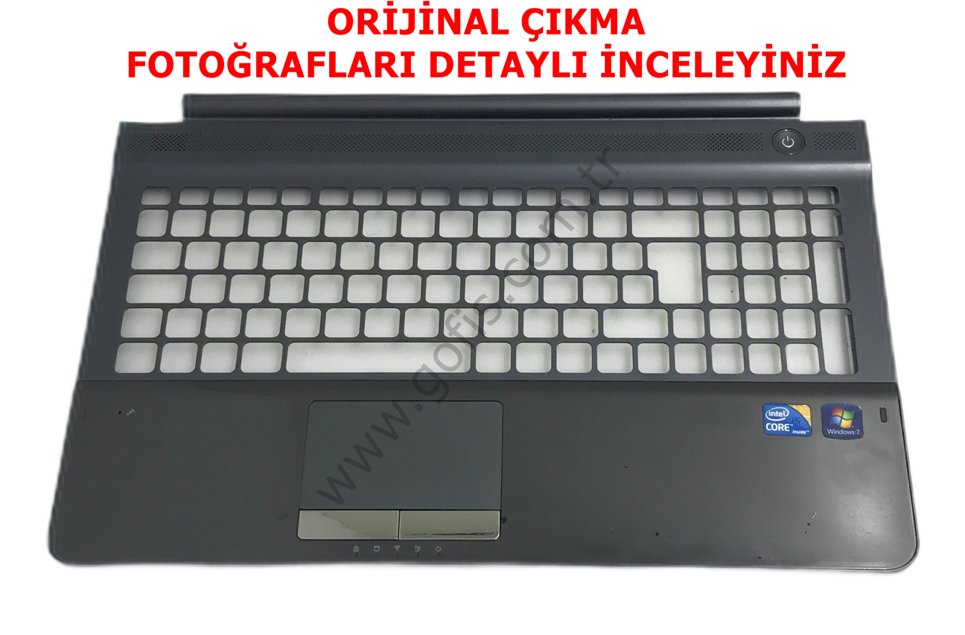 SAMSUNG RC510 RC511 RC520 ÜST KASA BA75-03026F KLAVYE KASASI *İŞARETLENMİŞ VİDA YATAĞI İŞLEM GÖRMÜŞTÜR*