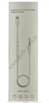 APPLE LİGHTNİNG TO 3.5 AUX KABLO +VOLUME KONTROL 1MT