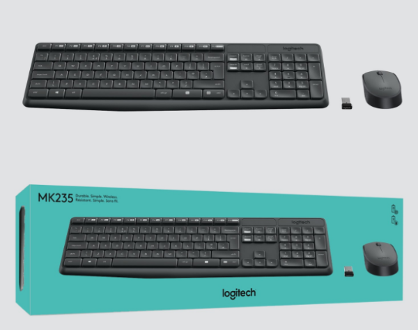 LOGİTECH MK235 KABLOSUZ KLAVYE MOUSE SETİ TÜRKÇE Q