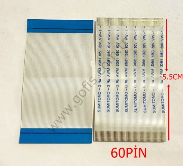 SUMITOMO –G AWM 20861 105C 60V VW-1 -F- FLEX KABLO 60 PİN 5,5CM FLEX CABLE