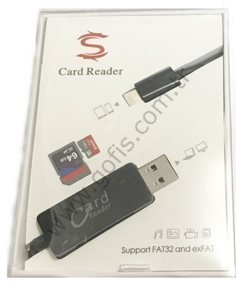 APPLE LİGHTNİNG SD/MİCRO SD KART OKUYUCU