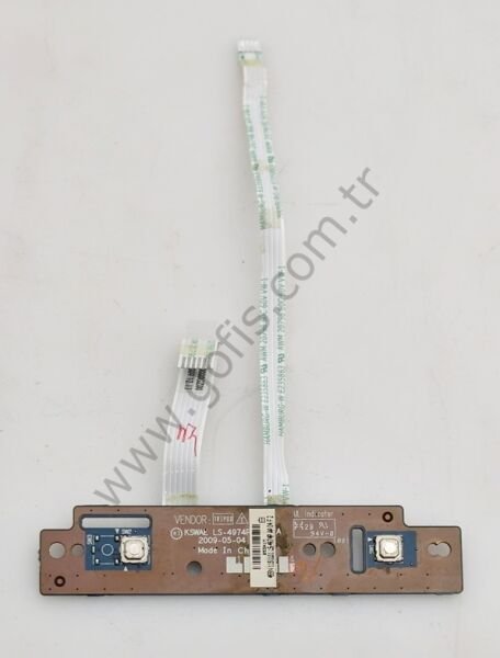 TOSHİBA SATELLİTE L500 L505 TOUCHPAD BUTTON BOARD LS-4974P