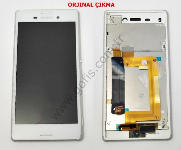 SONY XPERIA M4 AQUA LCD EKRAN DOKUNMATİK ÇITALI BEYAZ