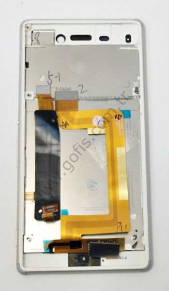 SONY XPERIA M4 AQUA LCD EKRAN DOKUNMATİK ÇITALI BEYAZ