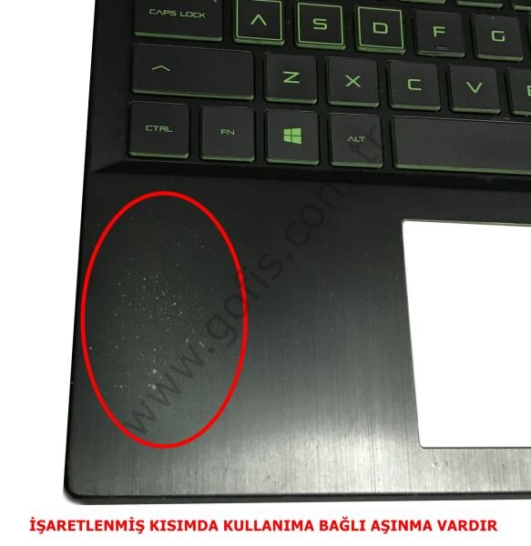 HP PAVİLİON GAMİNG 15-CX ÜST KASA KLAVYE TPN-C133 AM28B000E00 AM28B000810 KLAVYE KASASI %100 ORİJİNAL