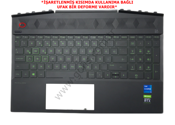 HP PAVİLİON GAMİNG 15-DK ÜST KASA KLAVYE AM2K8000400 AP2K8000310 KLAVYE KASASI %100 ORİJİNAL