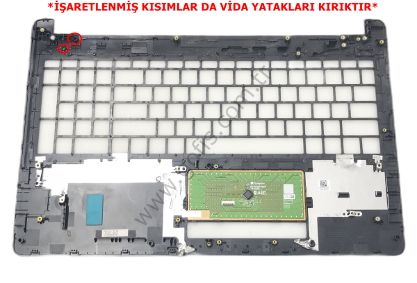 HP PAVİLİON 15-BS 15-BW 250 G6 255 G6 ÜST KASA AP204000610 KLAVYE KASASI  *İŞARETLENMİŞ VİDA YATAKLARI KIRIKTIR*