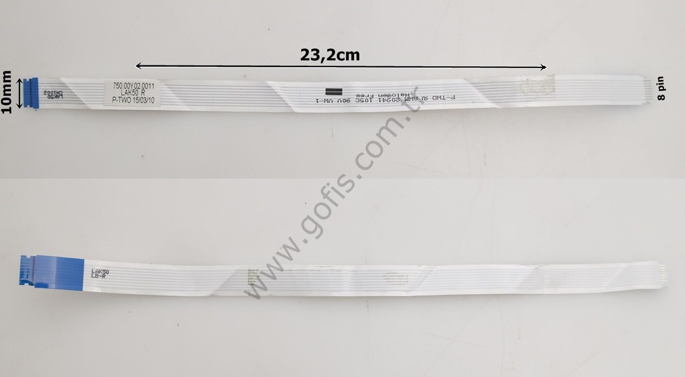 750.00Y02.0011 FLEX KABLO 10MM 23,2CM 8 PİN FLEX CABLE