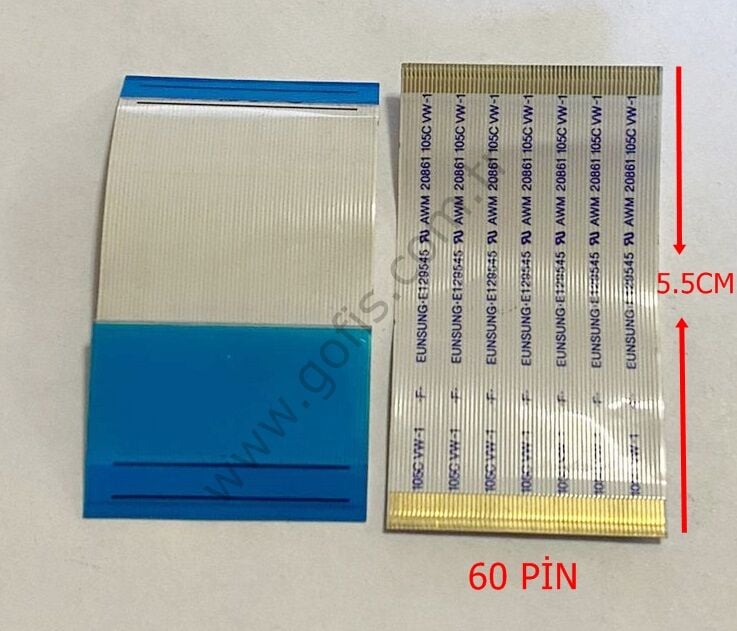 EUNSUNG E129545 AWM 20861 105C VW-1 FLEX KABLO 60 PİN 5,5CM FLEX CABLE
