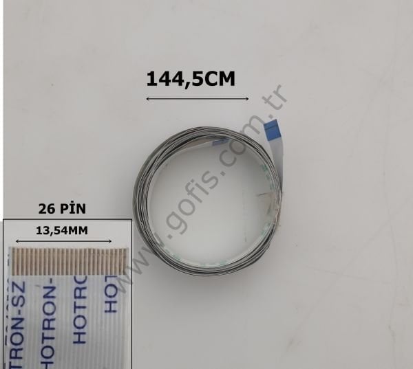 HOTRON-SZ E246588 AWM 20798 80C 60V VW-1 FLEX KABLO 13,54MM 144,5CM 26 PİN FLEX CABLE