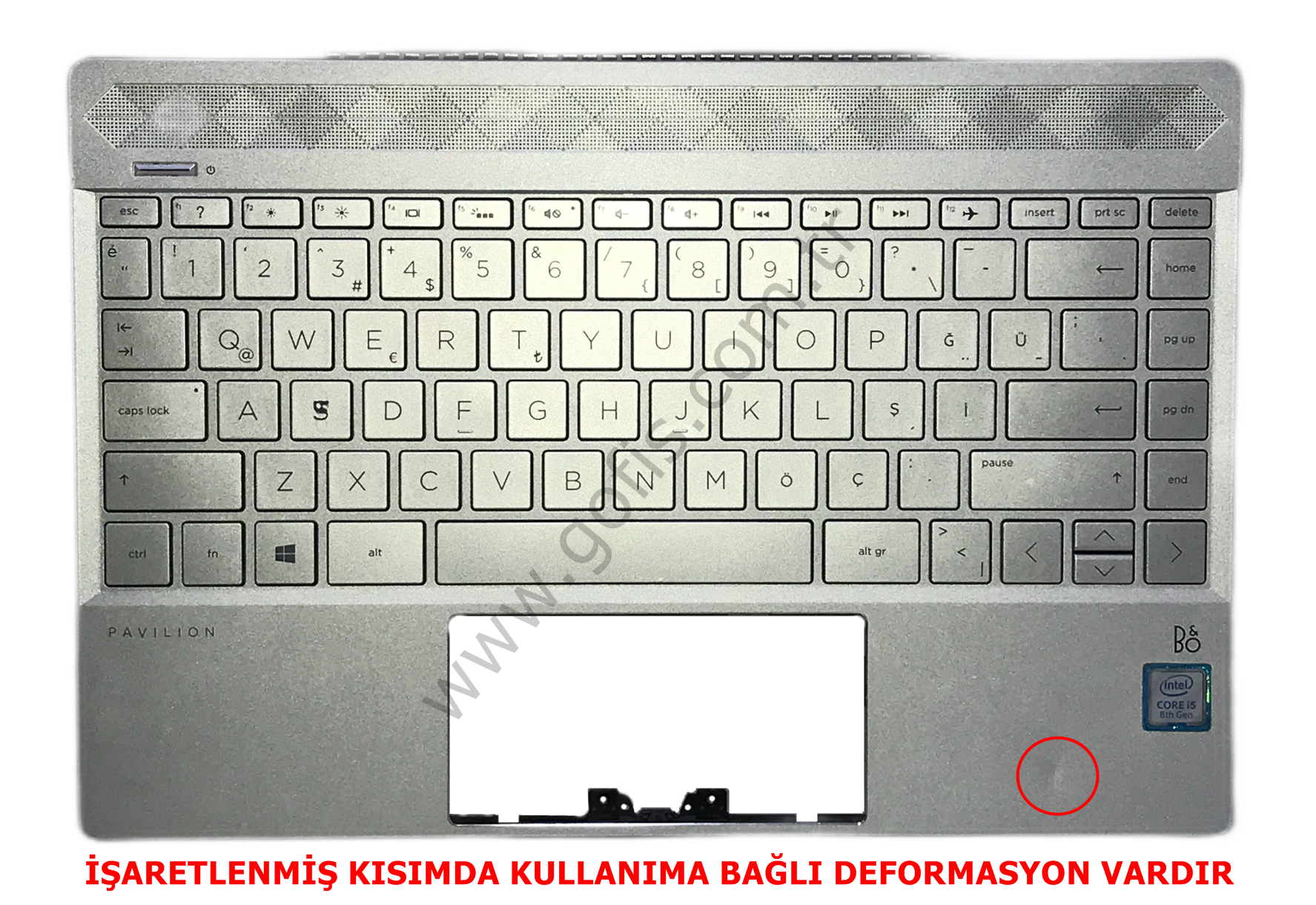 HP PAVİLİON 13-AN ÜST KASA KLAVYE NSK-XBABQ L37531-141 54G7DTATP30 KLAVYE KASASI %100 ORİJİNAL
