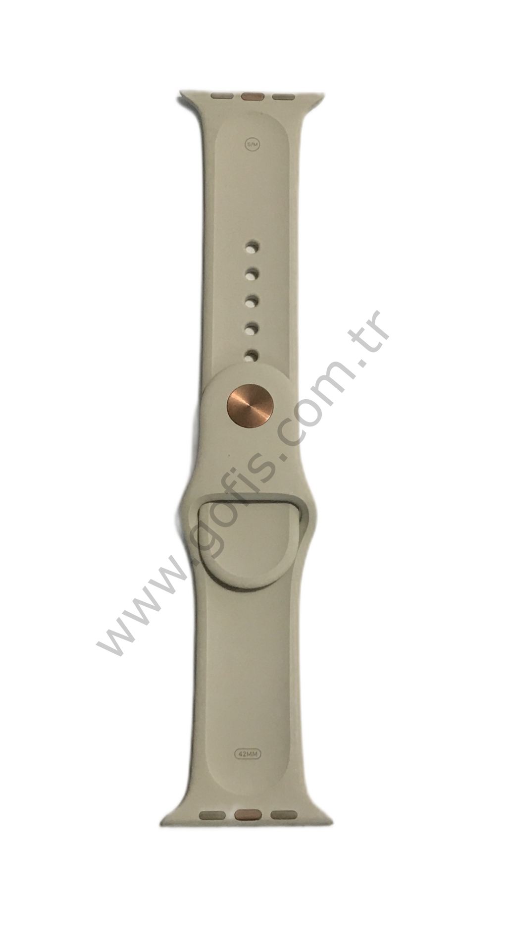APPLE WATCH 42MM SİLİKON SPOR KORDON AÇIK BEJ S/M %100 ORİJİNAL