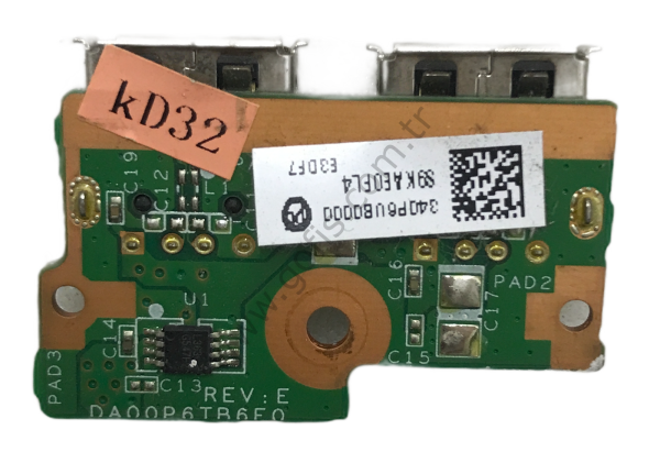HP COMPAQ PRESARİO CQ61 USB KART 340P6UB0000 DA00P6TB6E0 USB PORT BOARD