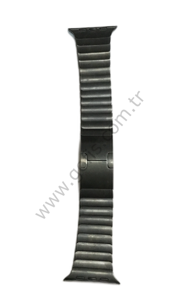APPLE WATCH 42MM BAKLALI MODEL PASLANMAZ ÇELİK BİLEZİK KORDON UZAY SİYAHI %100 ORİJİNAL