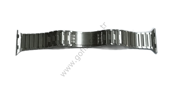 APPLE WATCH 38MM BAKLALI MODEL PASLANMAZ ÇELİK BİLEZİK KORDON GÜMÜŞ %100 ORİJİNAL