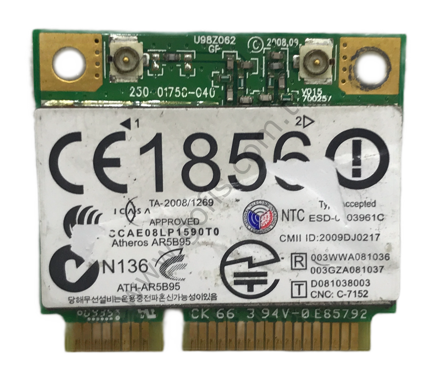 HP COMPAQ PRESARİO CQ61 WİRELESS KART U98Z062.01 495846-002 518436-002 WİFİ CARD