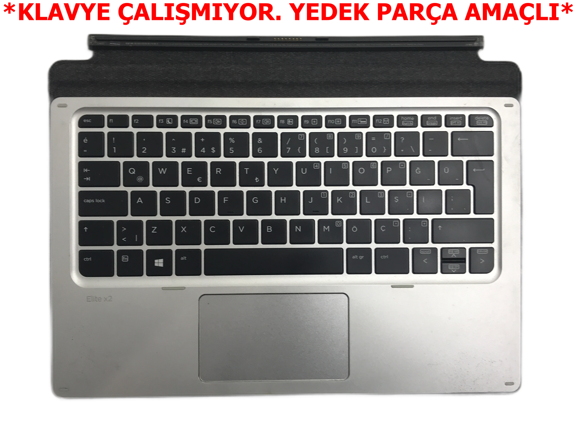 HP ELİTE X2 1012 G1 KLAVYE HSTNN-D72K  *KLAVYE ÇALIŞMIYOR. YEDEK PARÇA AMAÇLI*