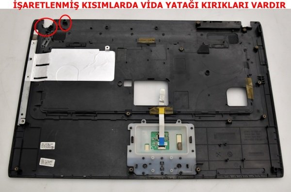 SAMSUNG R522 R520 R518 ÜST KASA BA81-06514A BA75-02200A KLAVYE KASASI  *İŞARETLENMİŞ VİDA YATAKLARI KIRIKTIR*