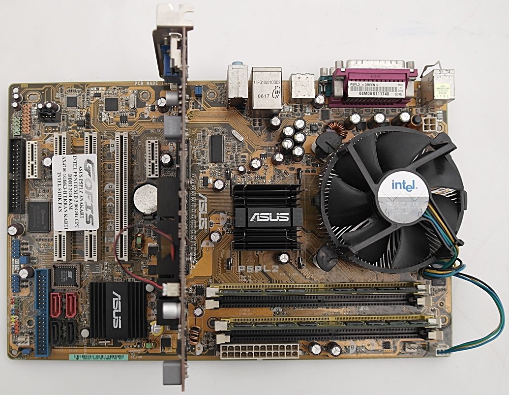 ASUS P5PLZ INTEL PENTIUM D 3.00GHZ CPU DDR2 2GB RAM ANAKART