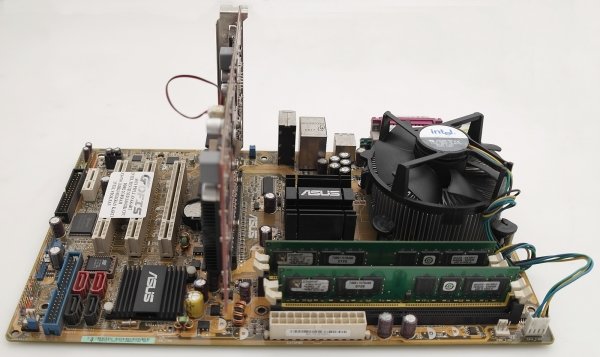 ASUS P5PLZ INTEL PENTIUM D 3.00GHZ CPU DDR2 2GB RAM ANAKART